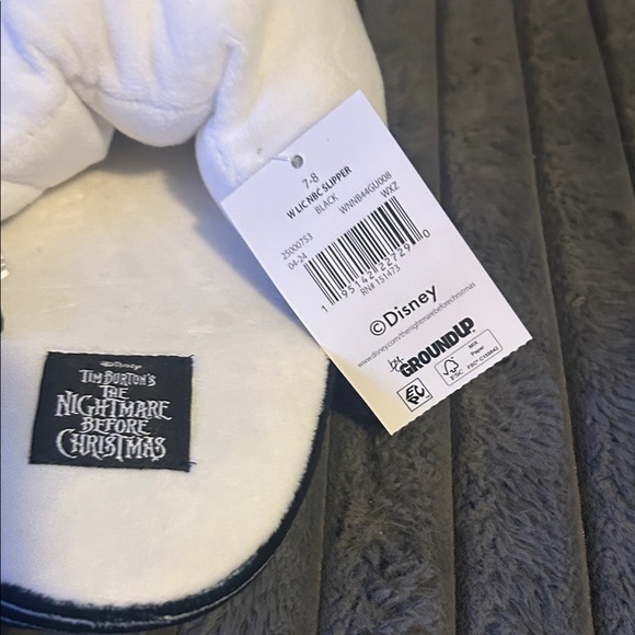 BNWT Disney Nightmare Before Christmas Jack & Sally Slippers Size 7/8 - Picture 5 of 6